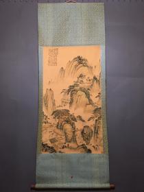 人物山水
材质：绢布
装裱尺寸：183×79cm
画芯尺寸：105×60cm