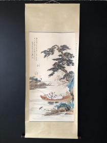 松视图，四尺纯手绘作品，一物一图
裱好尺寸：200*90cm
画芯尺寸：136*68cm