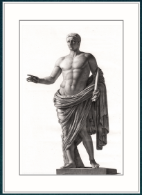 1812年铜版画《罗马皇帝克劳狄》，55.5*42cm