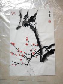 【保证纯手绘、字画精品、转行亏本处理】王子武，国画，双喜，（更多书画精品转行亏本甩卖，请进入书店查看）编号11295