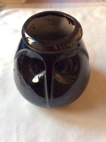 猫头鹰造型陶罐（有缩釉）