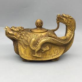 铜器收藏 龙龟壶