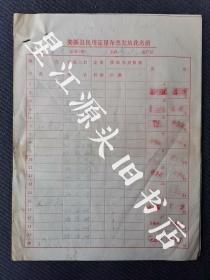 文时期江西省婺源县江湾公社晓起大队青垓山生产队民用定量布票发放花名册四张全