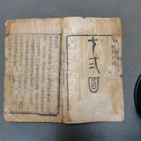 清木刻佛教故事宝卷 宣統庚戍重刻 十二圆覚  92页183面 一厚册全（品差，局布有残见图）