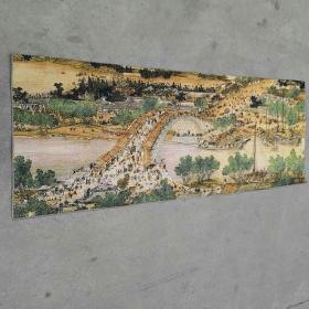 织锦锈布画，尺寸60cmX160cm