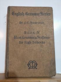 Englisb Grammar Series BOOK IV (英语语法系列·第四册） 1926年出版 硬精装 孔网缺本