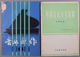 杨-儒-怀旧藏：著名音乐家、音乐分析学泰斗 杨儒怀 旧藏1959年第2期《上音译报》，80年代《国外音乐资料》《外国音乐参考资料》《音乐创作》共计平装10册（部分册有杨儒怀签名；上海音乐学院编辑室、人民音乐出版社、中央音乐学院出版）  HXTX232319