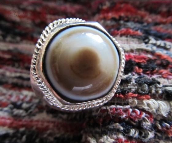 绝色百年顶级羊眼板珠 老天珠戒指,拍品信息,网上拍卖,拍卖图片,拍卖