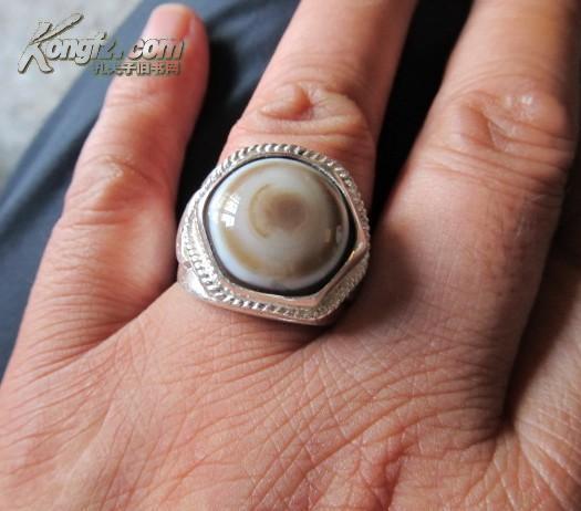 【图】天珠戒指羊眼板珠〓魔戒〓菩萨眼洞穿一切鬼魅!