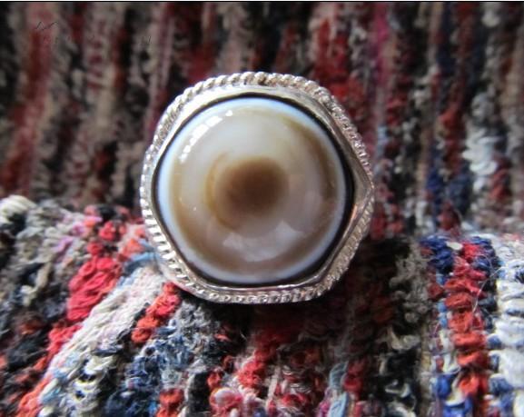 绝色百年顶级羊眼板珠 老天珠戒指,拍品信息,网上拍卖,拍卖图片,拍卖