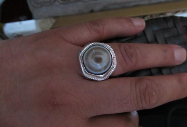 绝色百年顶级羊眼板珠 老天珠戒指,拍品信息,网上拍卖,拍卖图片,拍卖