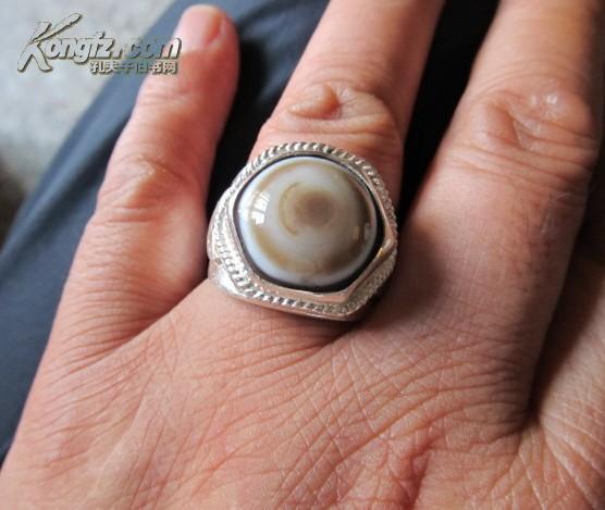 绝色百年顶级羊眼板珠 老天珠戒指,拍品信息,网上拍卖,拍卖图片,拍卖