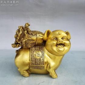 精品铜器 纯铜 【百财猪】旺财摆件