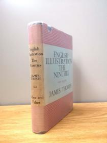 1933 English Illustration The Nineties 1890-1900年间的英国插画介绍，初版本，123幅插画作品，介绍多本插画杂志或报纸，带书衣