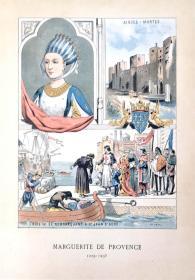 1889 Les Francaises Illustres《法兰西著名妇女传》，法语版，24幅漂亮的整页手工上色钢版画，75幅铜版画、钢版画和木刻版画，大开本