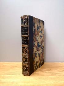 1843 Encyclopedia of Antiquities《古董百科》第一卷，45幅整页铜版画，62幅木刻版画，三面书口刷金