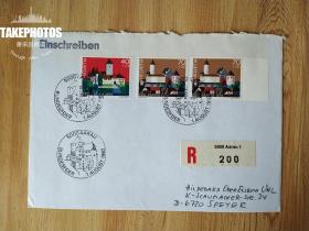 外国精品邮品保真【瑞士1982年建筑挂号实寄封】品2001-26