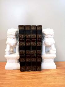 1818 Tales of My Landlord Second Series 4卷全，刊载了Scott的代表作《中洛辛郡的心脏》全摩洛哥山羊皮精装，三面书口大理石纹，装帧豪华