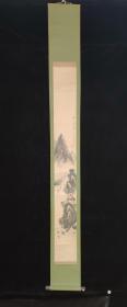 【日本回流】原装旧裱 桂敏生 水墨画作品《江山情趣》一幅（纸本立轴，画芯约1.9平尺 ） HXTX311201